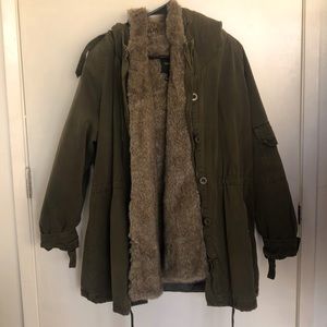 Fur Lined Army Jacket